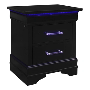 Global Furniture USA Charlie Nightstand w/LED Light