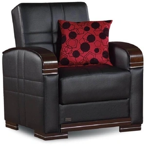 Empire Furniture, USA Bronx Bonded Leather Chair in Black