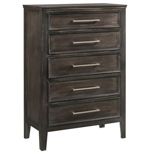 New Classic Furniture SM Andover Wood Panel Bedroom Set, Nutmeg