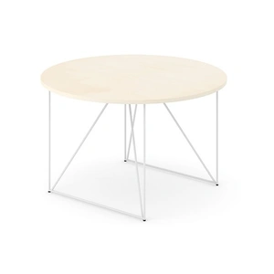 NARBUTAS Air Round Meeting Table w/Metal Frame for 6 Persons