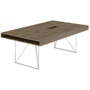 NARBUTAS Air Meeting Table for 8 Persons w/Built-in Power Socket Block
