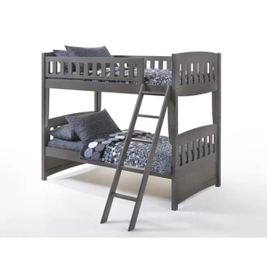 Night & Day Furniture Cinnamon Wood Bunk Bed, Twin/Twin Size