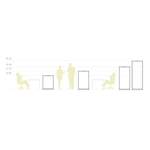 Actiu Class 20 Customizable Modular Flexible High Storage Bookcase, Single Access