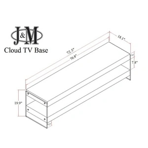 J&M Furniture Cloud Modern TV Base for TVs up to 72-inch