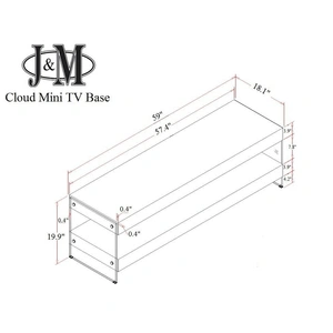 J&M Furniture Cloud Modern Mini TV Base
