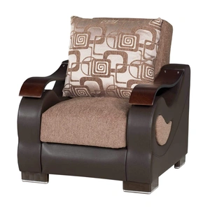 Casamode Metroplex Fabric/PU Convertible Sleeper Chair