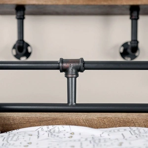 Furniture of America Vidar Metal/Wood Daybed, Sand Black