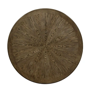 Furniture of America Julia Wood Round Dining Table, Light Oak