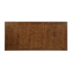 Furniture of America Auletta Wood Rectangular Dining Table, Distressed White/Distressed Dark Oak