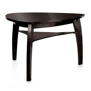 Furniture of America Hurley Wood Counter Table w/Lower Shelf, Black