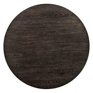 Furniture of America Haleigh Wood/Fabric Round Dining Set, Antique White/Dark Walnut