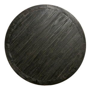 Furniture of America Alfred Wood Round Dining Table, Antique Black