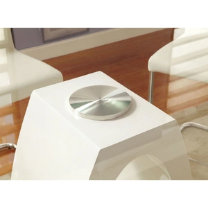 Furniture of America Lodia I Glass Round Dining Table