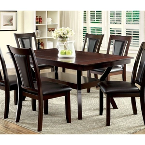 Furniture of America Brent Wood Dining Table, Dark Cherry