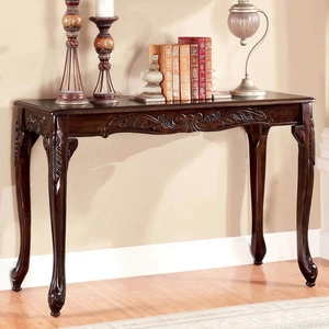 Furniture of America Cheshire Wood/Wood Veneer Sofa Table, Dark Cherry