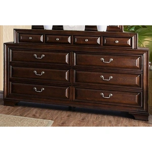 Furniture of America Brandt Wood Double Dresser w/10 Drawers