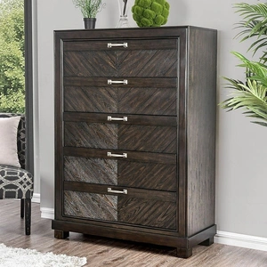 Furniture of America Argyros Wood Chest w/5 Drawers, Espresso
