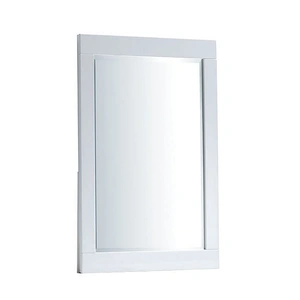 Furniture of America Christie Wood High Gloss Lacquer Mirror, White