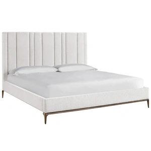 Universal Furniture Summerland Fabric/Metal Panel Bedroom Set, Berber Snow