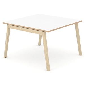 NARBUTAS Nova Wood Melamine D55.1-inch Office Meeting Table for 6 Persons
