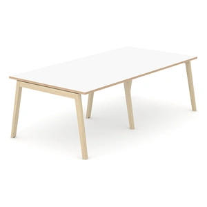 NARBUTAS Nova Wood Rectangular Melamine W94.5-inch 8-Person Office Meeting Table