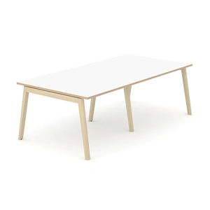 NARBUTAS Nova Wood Rectangular Melamine Meeting Table for 8/10 Persons