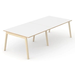 NARBUTAS Nova Wood Rectangular Melamine Office Meeting Table for 10 Persons