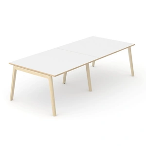 NARBUTAS Nova Wood Rectangular Melamine Meeting Table for 8/10 Persons