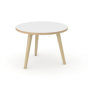 NARBUTAS Nova Wood Round Melamine Office Coffee Table