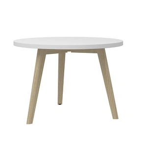 NARBUTAS Nova Wood Round Melamine Office Coffee Table