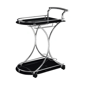 Coaster Elfman 2-shelve Glass/Metal Serving Cart