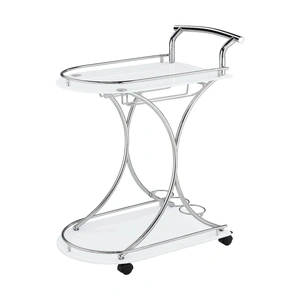 Coaster Elfman 2-shelve Glass/Metal Serving Cart