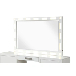 Galaxy Home Furnishings Coco 5-Piece Wood Veneer Vanity Set, Milky White