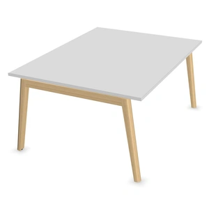 NARBUTAS Nova Wood Rectangular Melamine D47.2-inch 6-Person Office Meeting Table