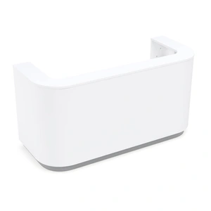 NARBUTAS Cosy Office Reception Unit w/Desk, White