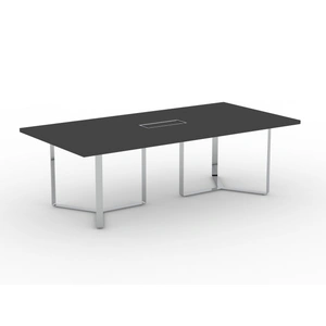 NARBUTAS Plana Meeting Table for 8 Persons w/Grommet & Box for Power Socket