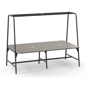 NARBUTAS Round Multipurpose Table w/Cut-Out for Grommet