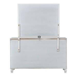 Galaxy Home Furnishings Crystal 7-Drawer Wood Veneer Dresser in White