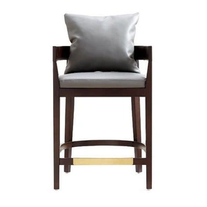Manhattan Comfort Ritz 34-inch Leatherette/Beech Wood Counter Stool