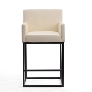 Manhattan Comfort Ambassador 38-inch Leatherette/Metal Counter Stool