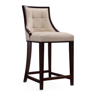 Manhattan Comfort Fifth Ave 39.5-inch Leatherette/Wood Counter Stool