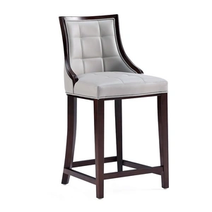 Manhattan Comfort Fifth Ave 39.5-inch Leatherette/Wood Counter Stool
