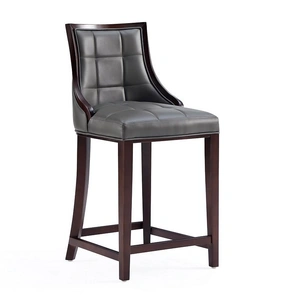 Manhattan Comfort Fifth Ave 39.5-inch Leatherette/Wood Counter Stool