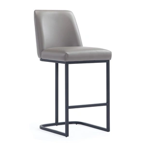 Manhattan Comfort Serena Leatherette/Metal Counter Stool
