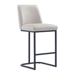 Manhattan Comfort Serena Leatherette/Metal Counter Stool