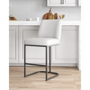 Manhattan Comfort Serena Leatherette/Metal Counter Stool