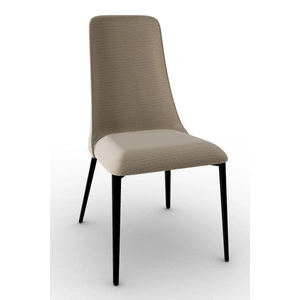 Calligaris Etoile Denver Fabric/Metal Dining Chair, Cord/Matt Black (Set of 2)