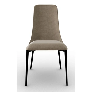 Calligaris Etoile Denver Fabric/Metal Dining Chair, Cord/Matt Black (Set of 2)