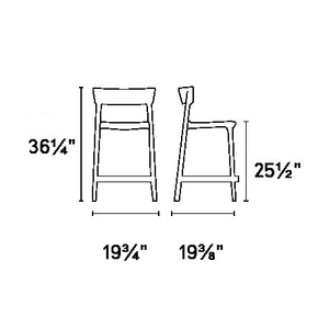 Calligaris Skin Plastic Stackable Outdoor Counter Stool