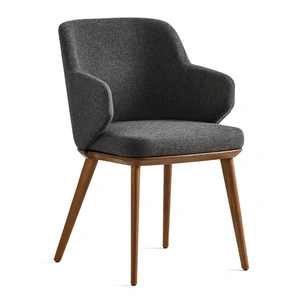 Calligaris Foyer Upholstery/Wood Dining Armchair (Set of 2)